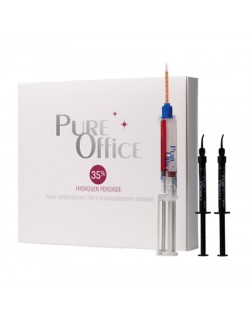 PURE OFFICE 35 % PH KIT DE BLANCHIMENT DENTAIRE 1 SERINGUE 5 GRS + 2 SERINGUES BARRIERE