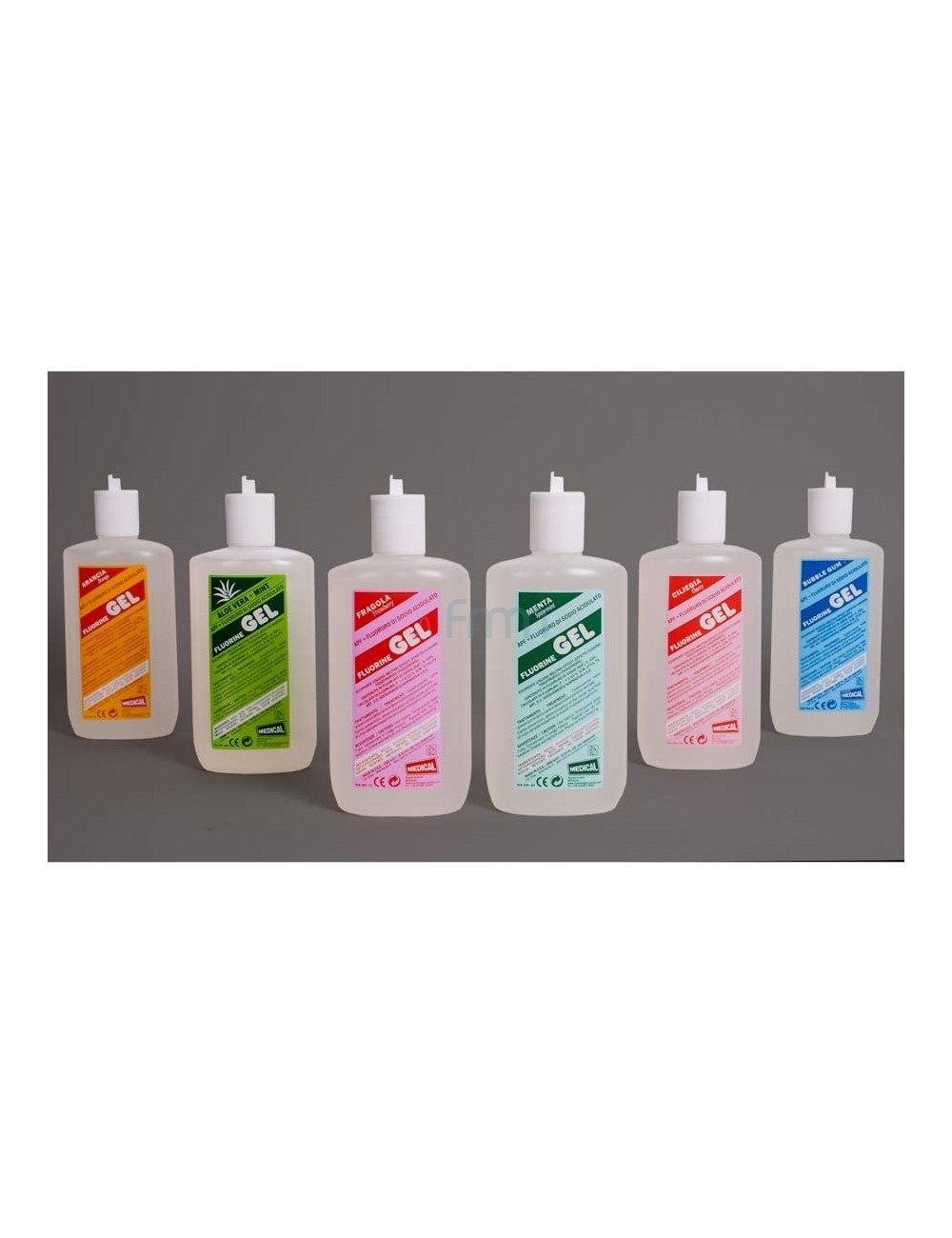 PACK DE 6 GELS 250 ML POUR GALVA FLUOR REF.505421, AROMES ASSORTIS