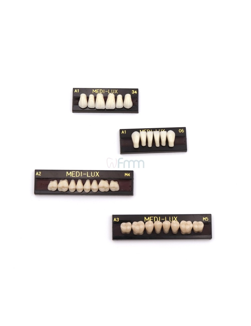 DENTS MEDILUX ANTERIEURES INFERIEURES 06 A3,5 PLAQUETTE DE 6 DENTS DENTS MEDILUX ANTERIEURES INFERIEURES 06 A3,5 PLAQUETTE DE 6 DENTS