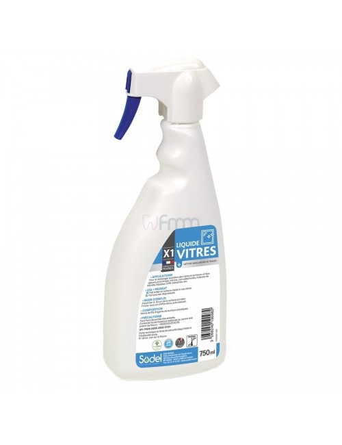 LIQUIDE VITRES SURFACES VITREES EN SPRAY (PAR 6 SPRAYS DE 750 ML)