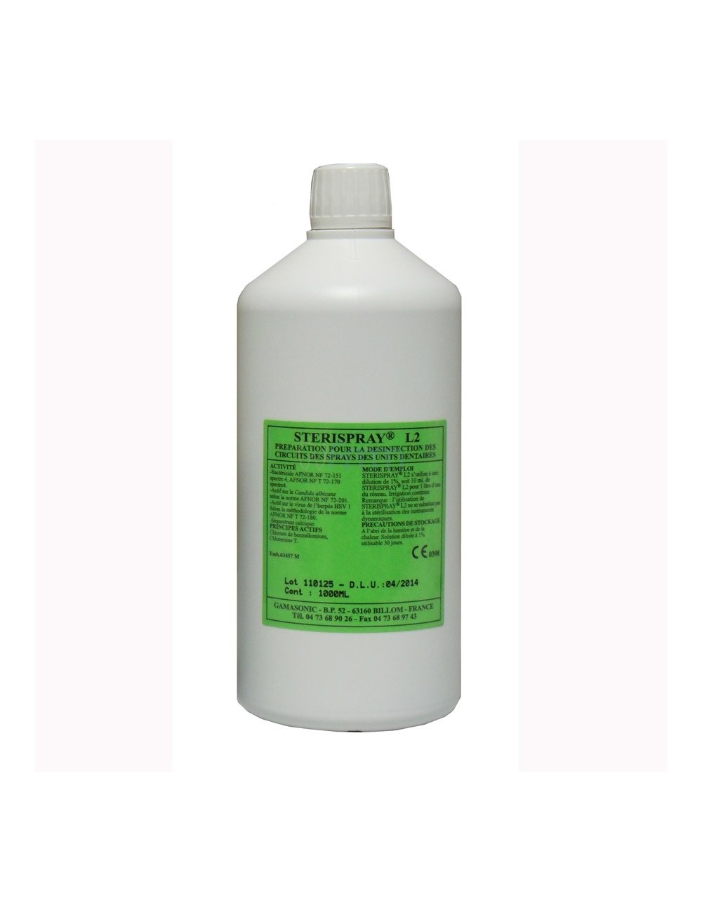 STERISPRAY SOLUTION DESINFECTION CIRCUITS SPRAYS DENTAIRES FLACON 1 L