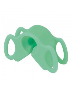 JEU DE 12 CALE-BOUCHE EN SILICONE VERT BITE-BLOCKS + 1 ECARTE-JOUE