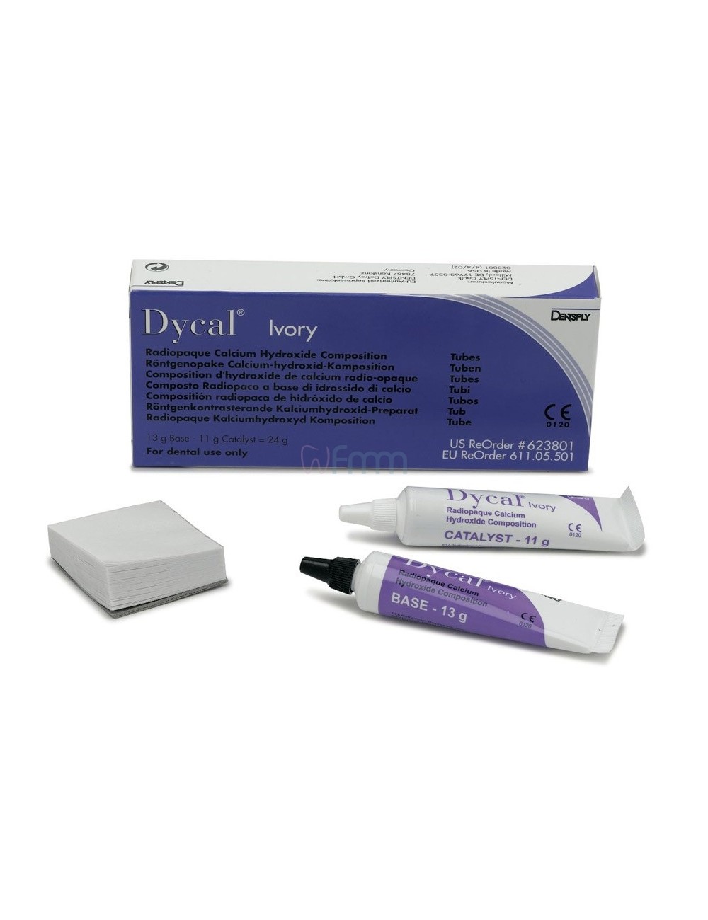 DYCAL IVOIRE TUBES 13G BASE + 11G CATALYSEUR (FOND DE CAVITES)