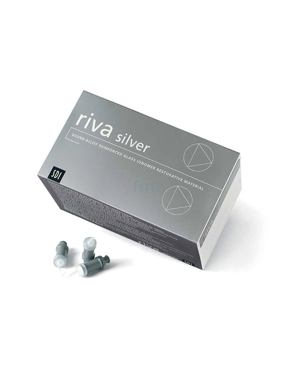 RIVA SILVER VERRE IONOMERE AUTOPOLYMERISABLE BOITE DE 50 CAPSULES