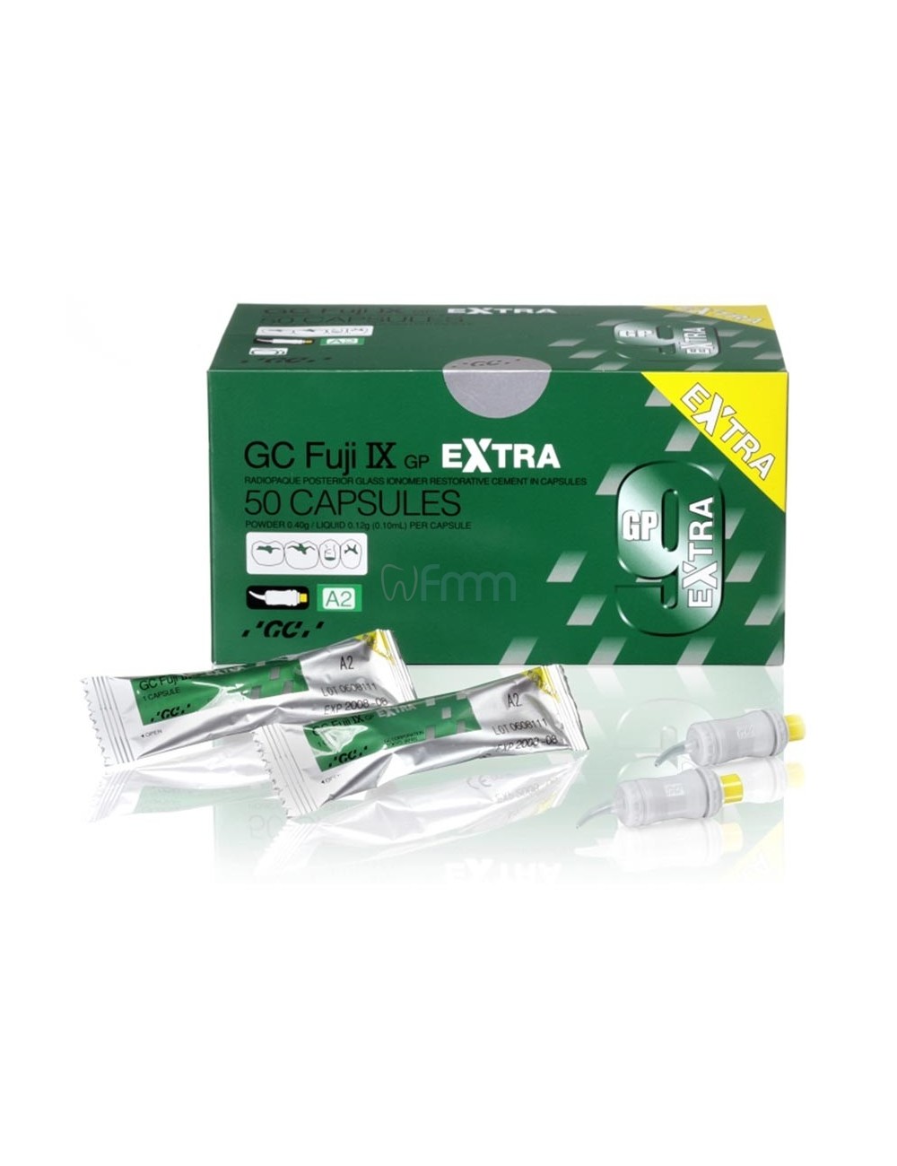 GC FUJI IX GP EXTRA, 50 CAPSULES, TEINTE A2