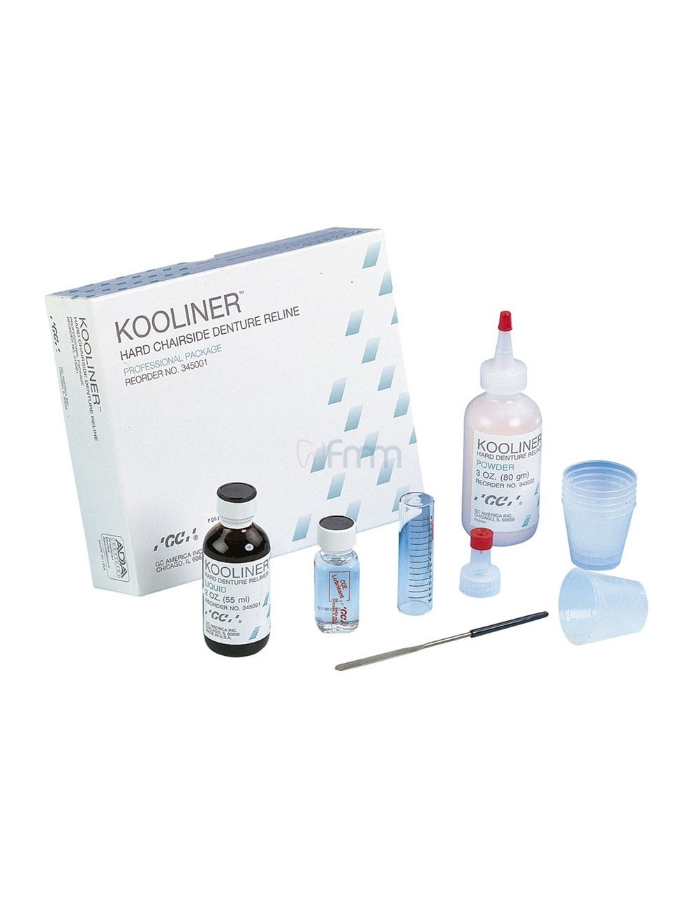 GC KOOLINER RESINE DURE REBASAGE AUTOPOLYMERISABLE 80 GRS + 55 ML*