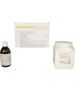 RESINE AUTOPOLYMERISABLE PEI & PLAQUES BASES, JAUNE, 1 KG + 500 ML