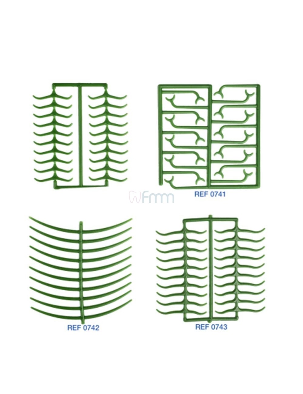 PREFORMES EN CIRE, VERTES, 10 PLAQUES DE 20