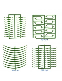 PREFORMES EN CIRE, VERTES, 10 PLAQUES DE 20