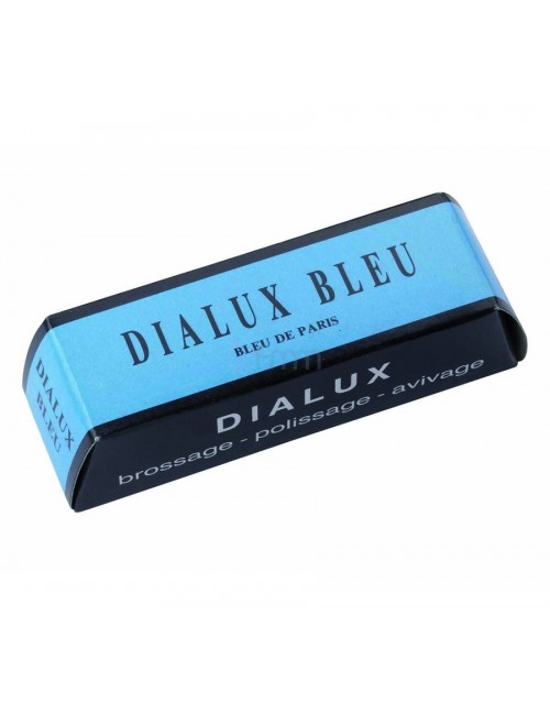 DIALUX BLEU PRODUIT A POLIR TOUS METAUX EN PAIN DE 120 GRS