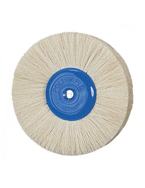 BROSSE POILS DE CHEVRE DOUX BLANC, DIA. EXT. 90 MM   LA BROSSE