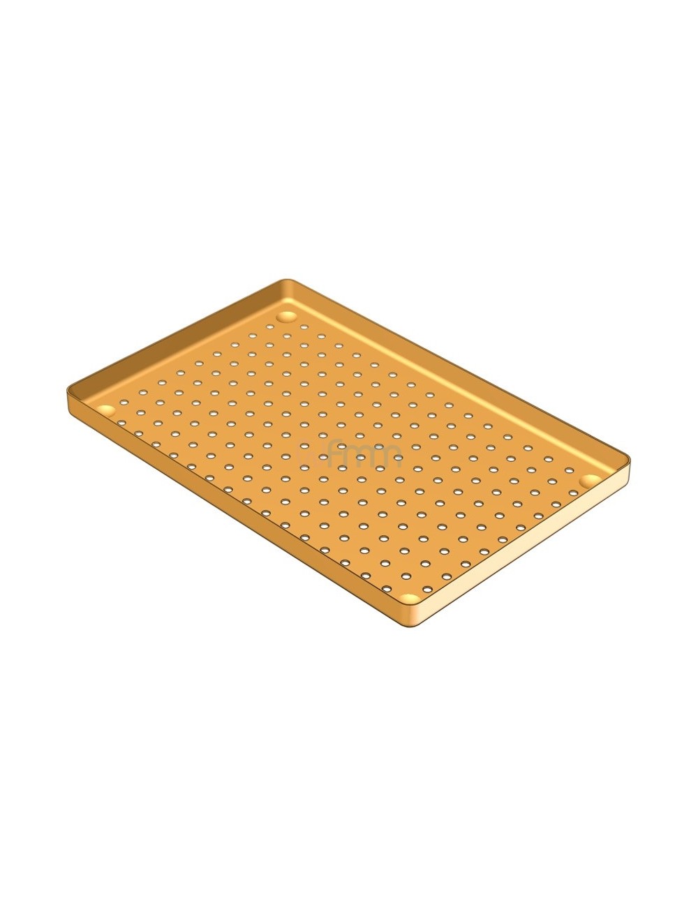 PLATEAU ALU PERFORE GRANDE TAILLE, 28,4X18,3X1,7 CM