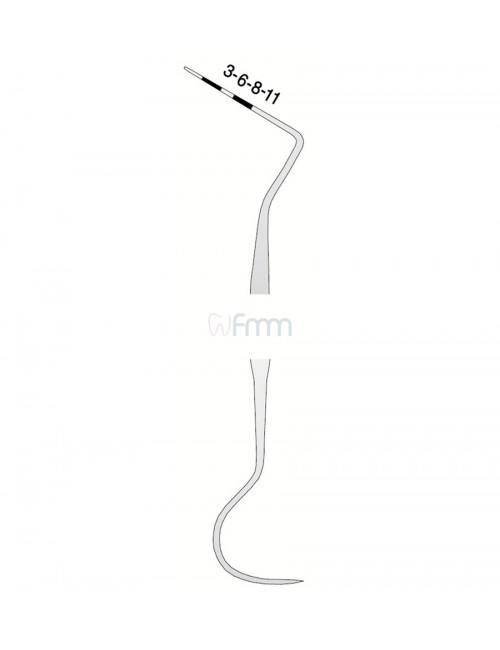 SONDE D'EXAMEN PARODONTALE DOUBLE CP11/23