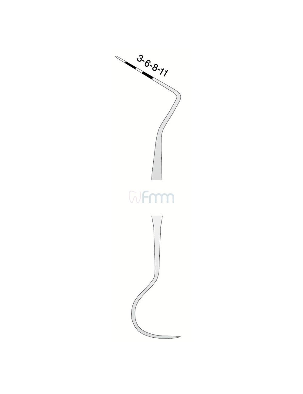 SONDE D'EXAMEN PARODONTALE DOUBLE CP11/23