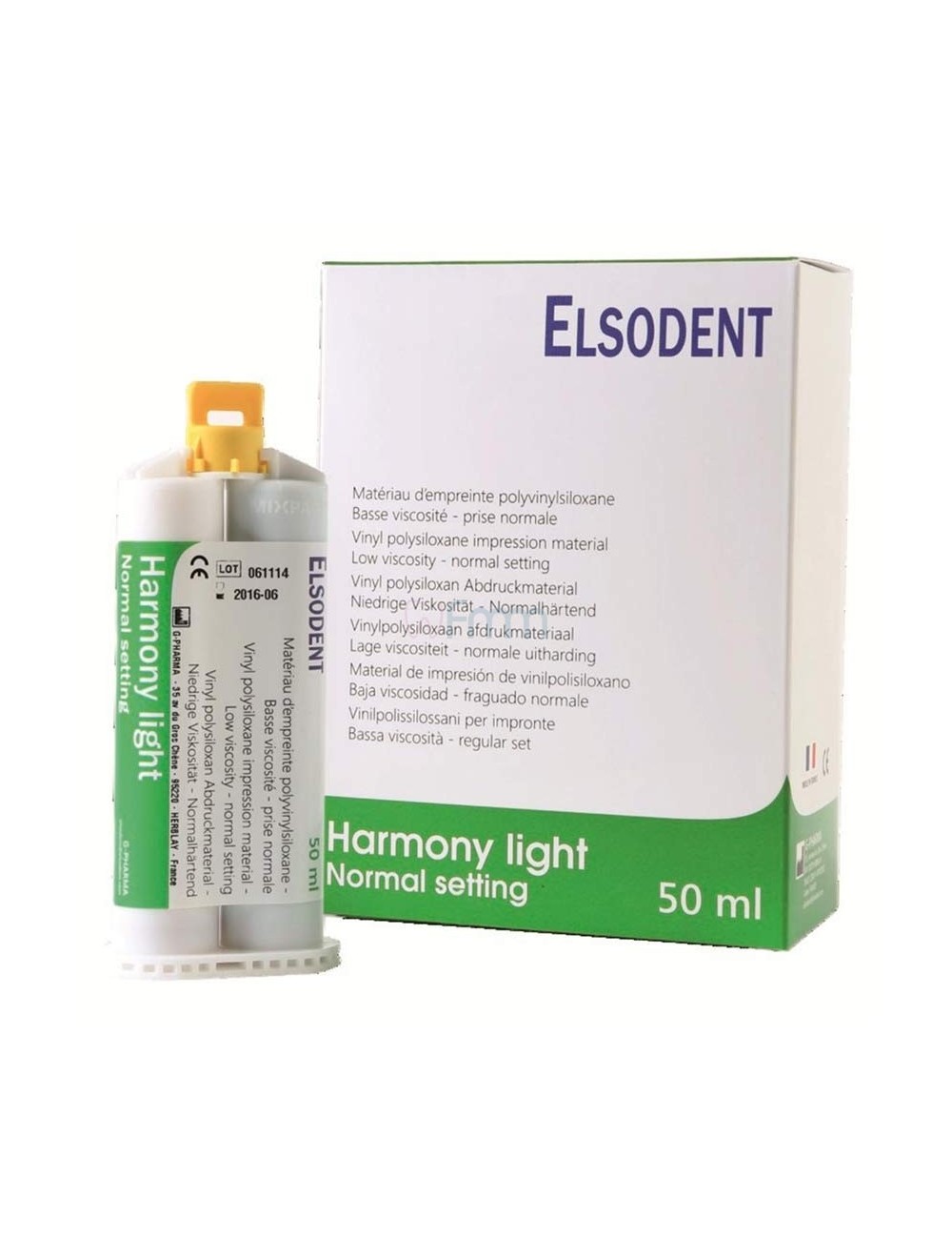 HARMONY EMPREINTE SILICONE ADDITION LIGHT, BASSE VISCOSITE PRISE NORMALE, 4 X 50 ML