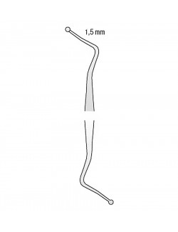 EXCAVATEUR A DENTINE DOUBLE EXTREMITE 32L