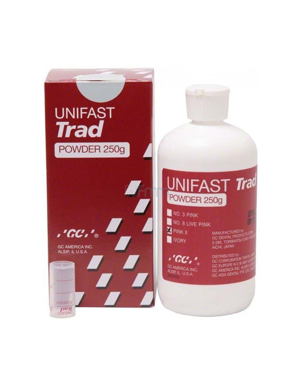 GC UNIFAST TRAD POUDRE 250 GRS ROSE N°8, RESINE AUTO PROVISOIRE