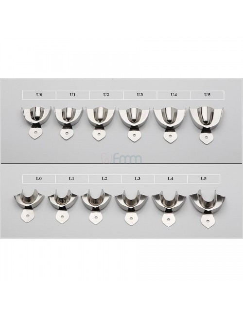 PORTE EMPREINTE NON PERFORE INOX SANS BORD RETENTIF LES 12 PIECES