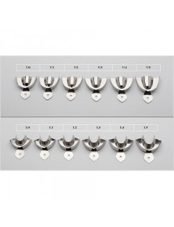 PORTE EMPREINTE NON PERFORE INOX SANS BORD RETENTIF LES 12 PIECES