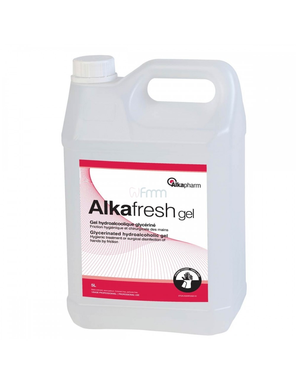 ALKAFRESH GEL HYDRO-ALCOOLIQUE BIDON 5 LITRES (2X5L)*