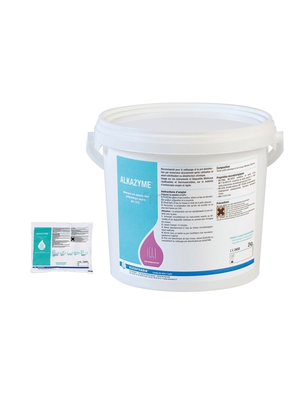 ALKAZYME POUDRE 5 KGS (A 0,5 %, POUR 1000 LITRES DE SOLUTION)