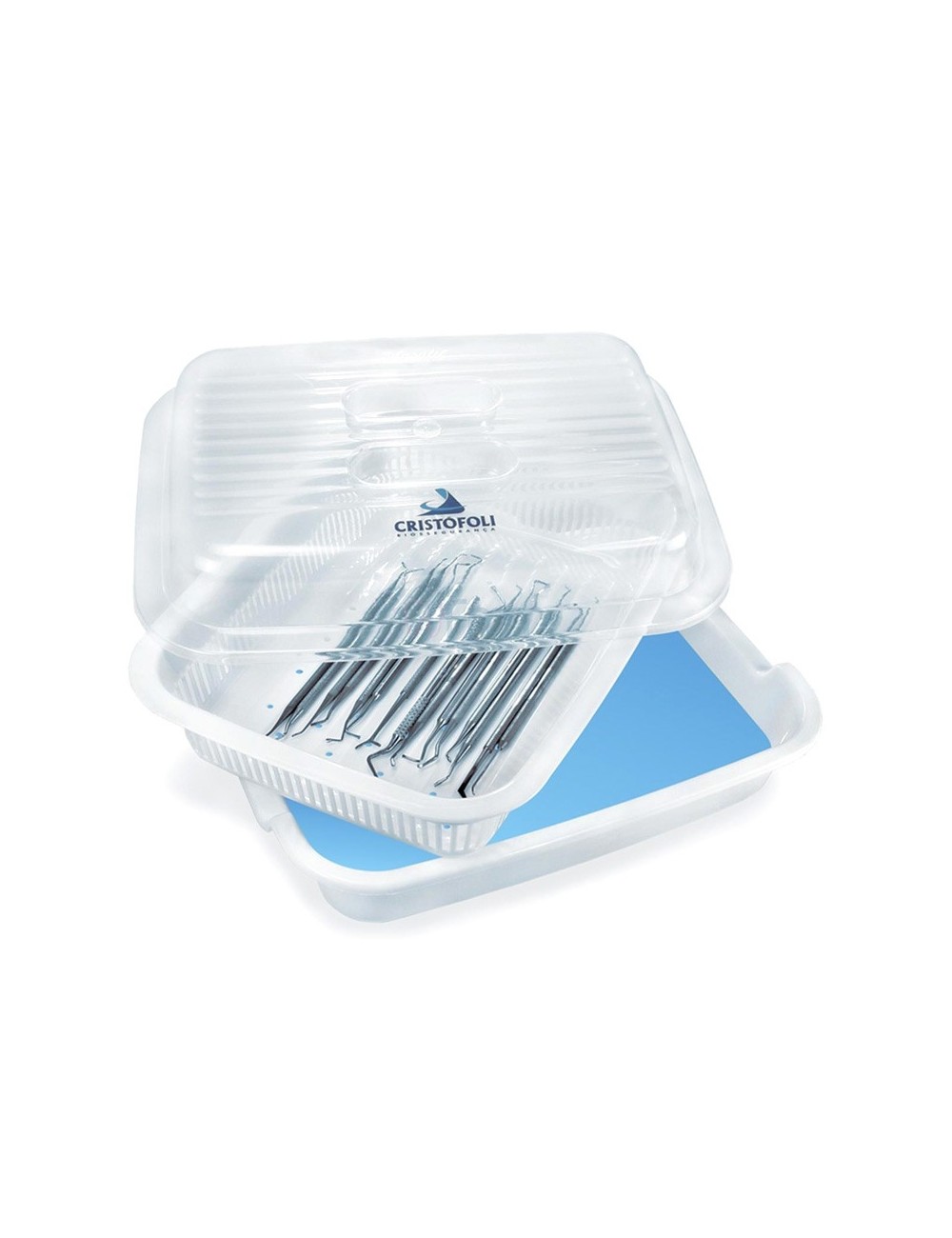 BAC DE TREMPAGE PVC STERILISATION A FROID INSTRUMENTS 30X22CM / 3L