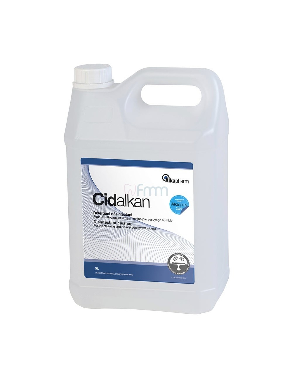 CIDALKAN DESINFECTANT SURFACES EQUIPEMENTS BIDON RECHARGE DE 5 LITRES*