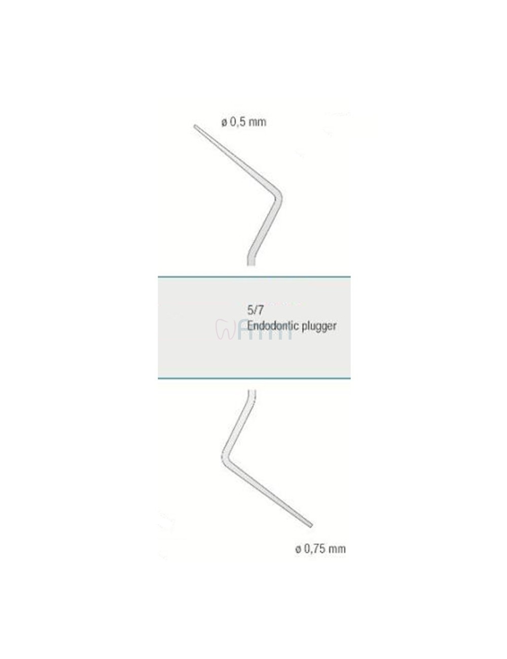 FOULOIR PLUGGER ENDODONTIQUE 5/7