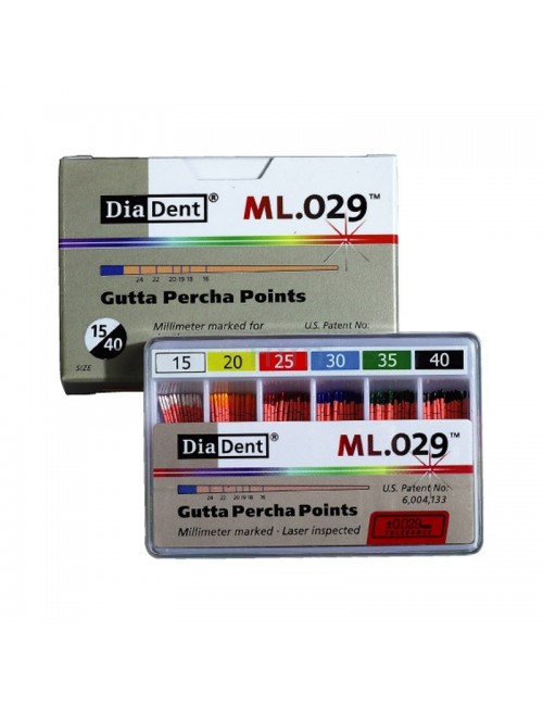 POINTES GUTTA PERCHA ISO COLOR ASSORTIES 15/40 BOITE DE 120