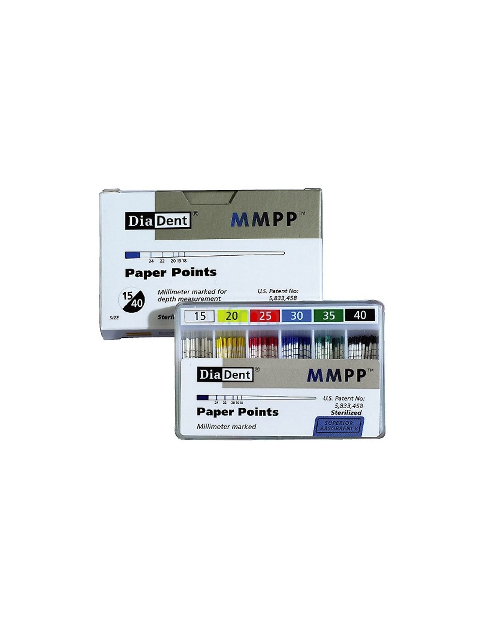 POINTES PAPIER ISO COLOR ASSORTIES 15/40 BOITE DE 200