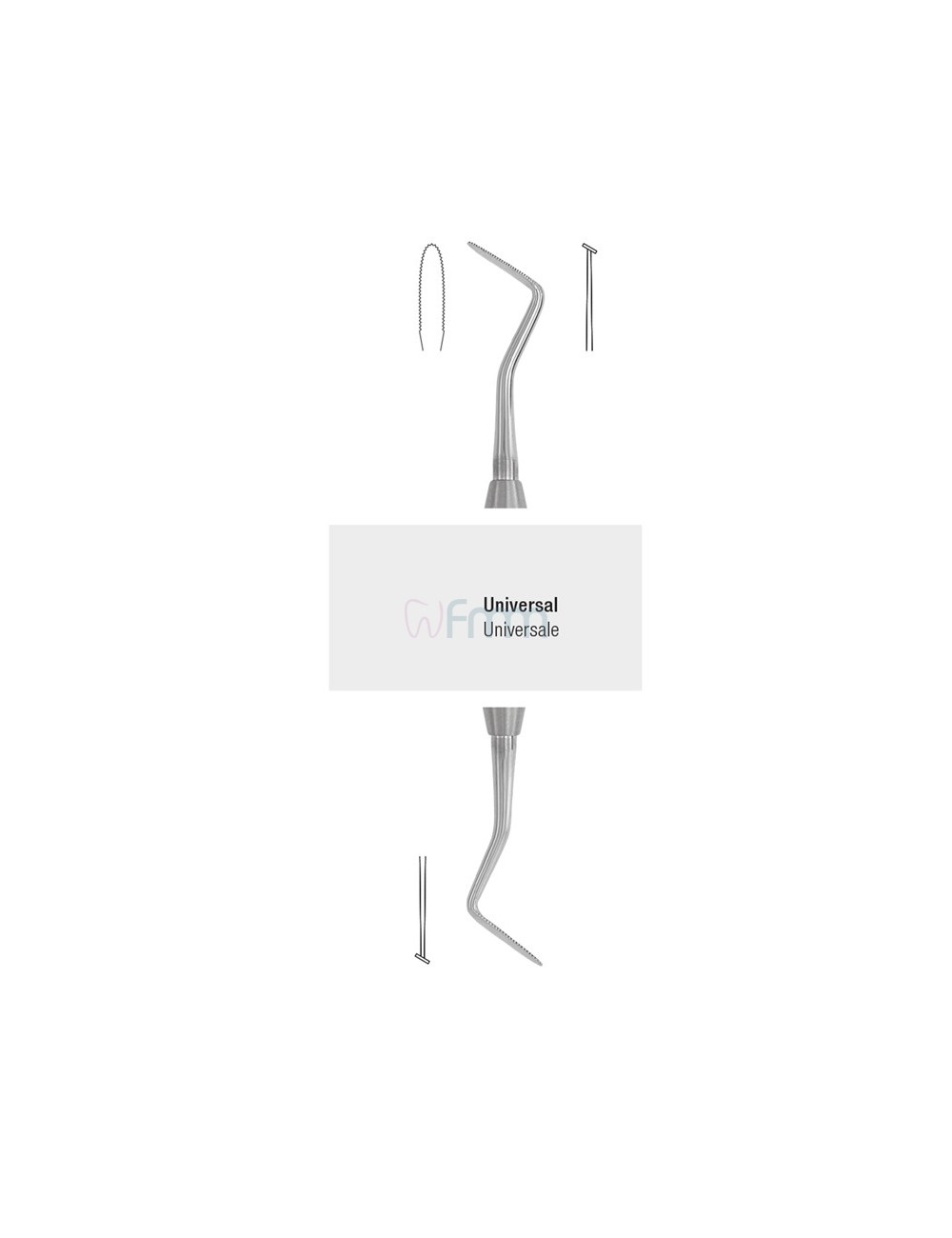 APPLICATEUR DE FIL RETRACTION GINGIVALE, UNIVERSEL, AVEC DENTURE