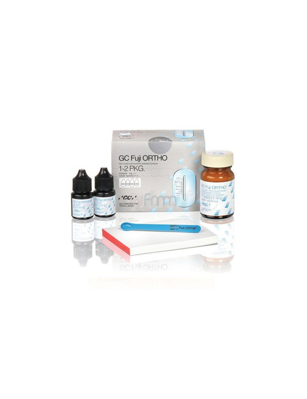 GC FUJI ORTHO POUDRE 40 GRS + 2 LIQUIDES 6,8 ML + ACCESSOIRES